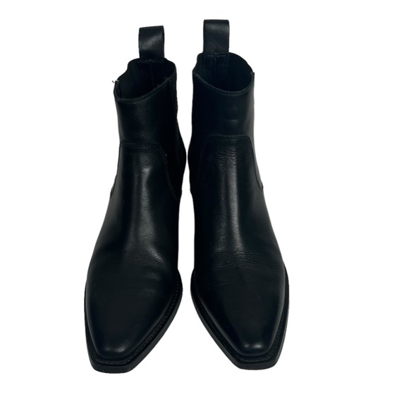 EVERLANE | 🍂 the western boot black leather pull on bootie | size 8.5 - Picture 7 of 12